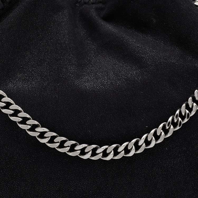Pre Owned Stella McCartney Black Faux Leather Small Falabella Tote