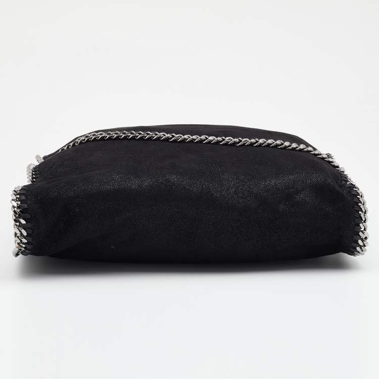 Pre Owned Stella McCartney Black Faux Leather Small Falabella Tote