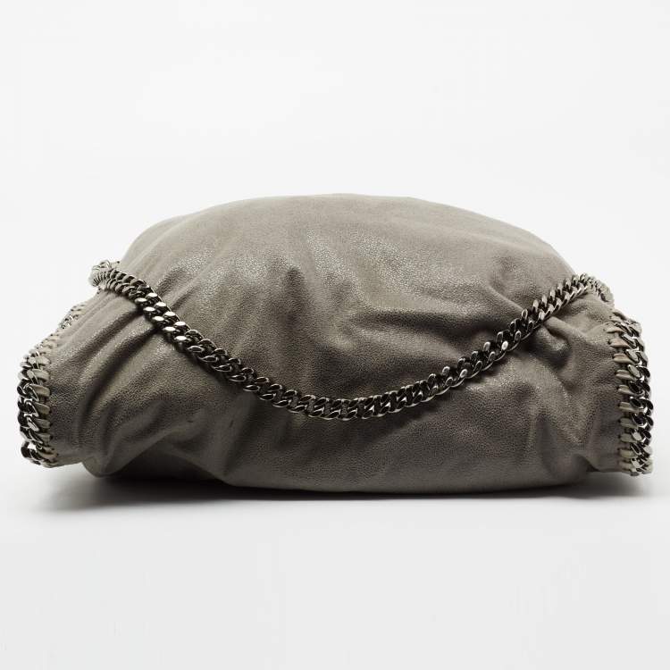 Pre Owned Stella McCartney Grey Faux Suede Small Falabella Tote