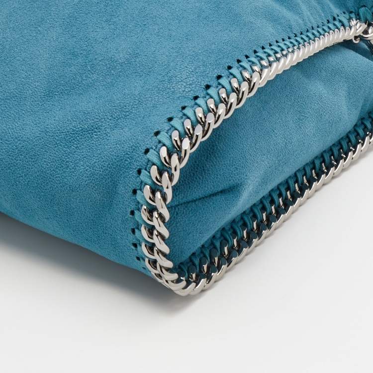 مملوكة مسبقًا Stella McCartney Blue Faux Leather Small Falabella Chain Tote