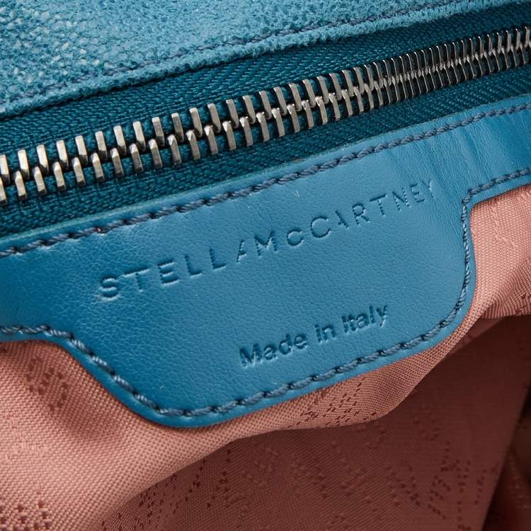 مملوكة مسبقًا Stella McCartney Blue Faux Leather Small Falabella Chain Tote