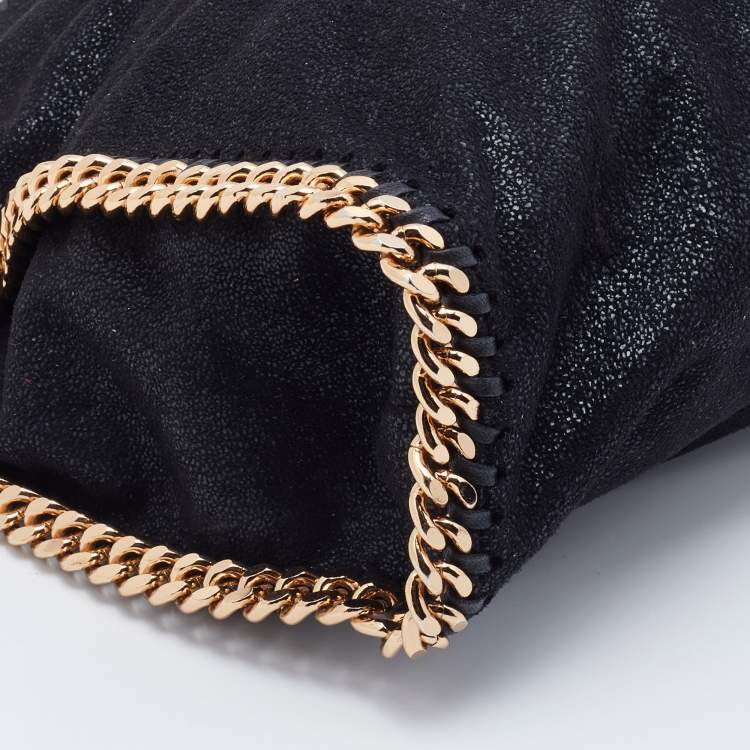 مملوكة مسبقًا Stella McCartney Black Faux Leather Small Falabella Tote