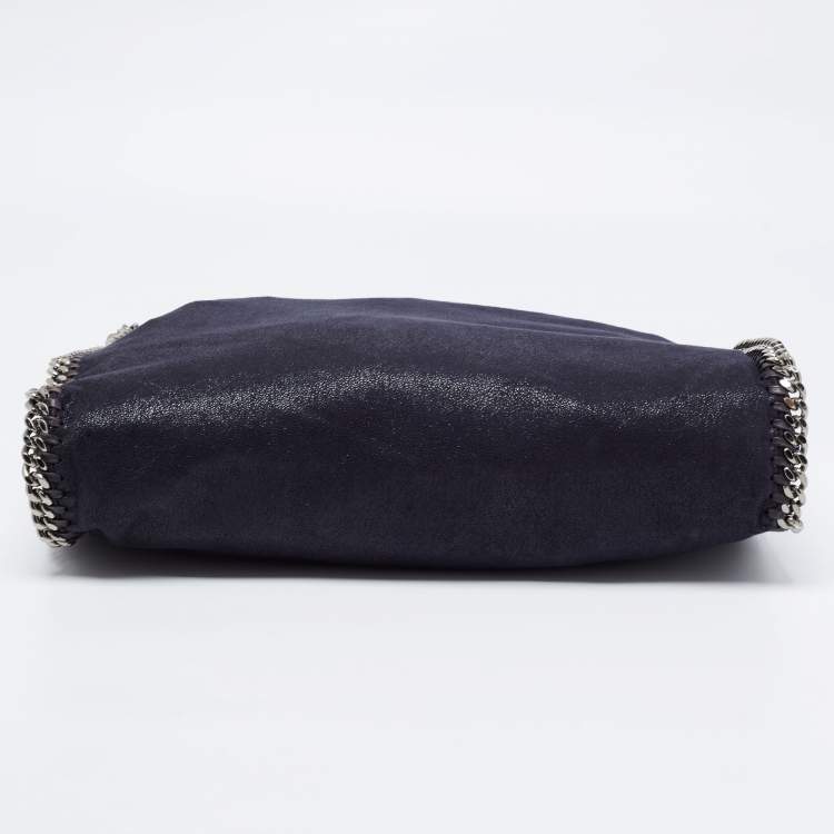 مملوكة مسبقًا Stella McCartney Navy Blue Faux Leather Small Falabella Tote