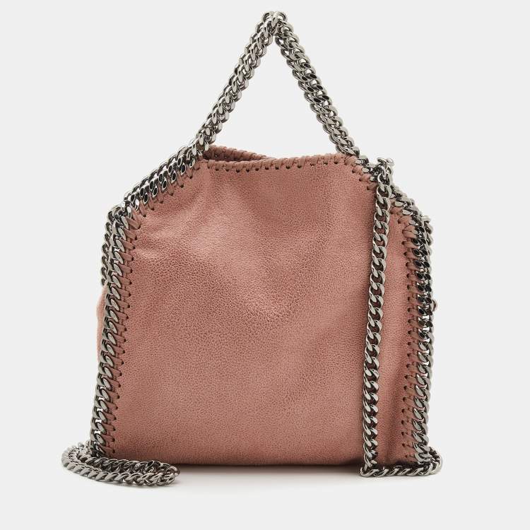 مملوكة مسبقًا Stella McCartney Dusty Pink Faux Leather Tiny Falabella Tote 