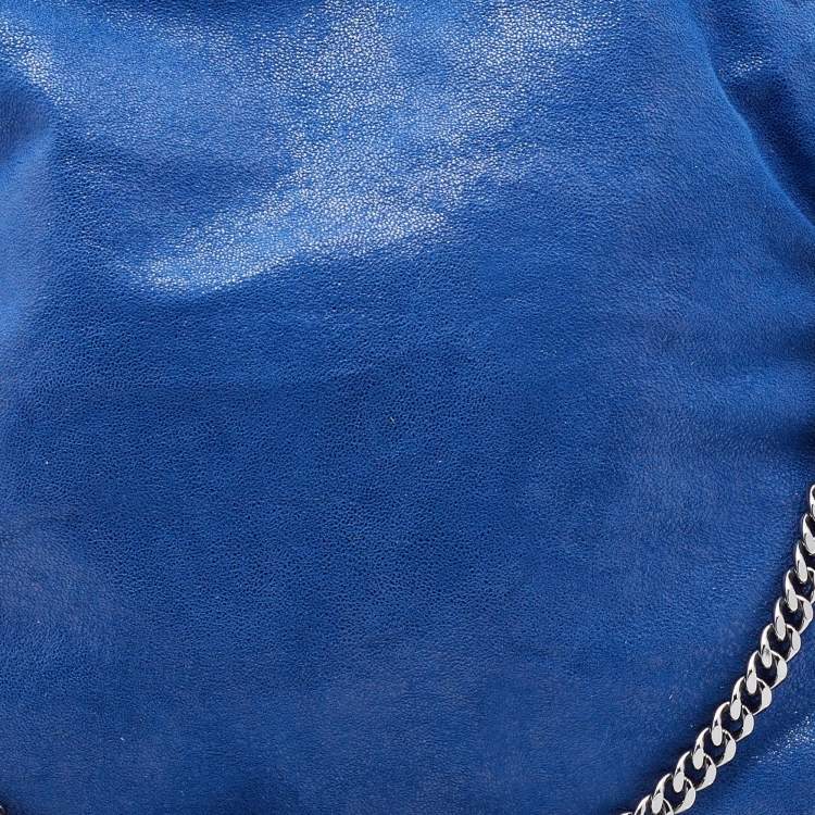 Pre Owned Stella McCartney Blue Faux Leather Small Falabella Tote