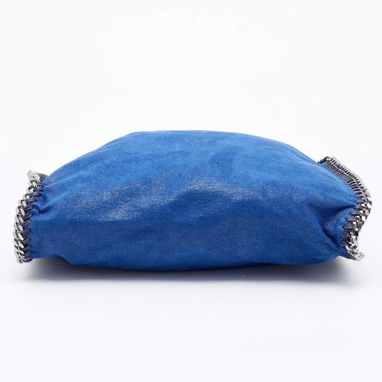 Pre Owned Stella McCartney Blue Faux Leather Small Falabella Tote