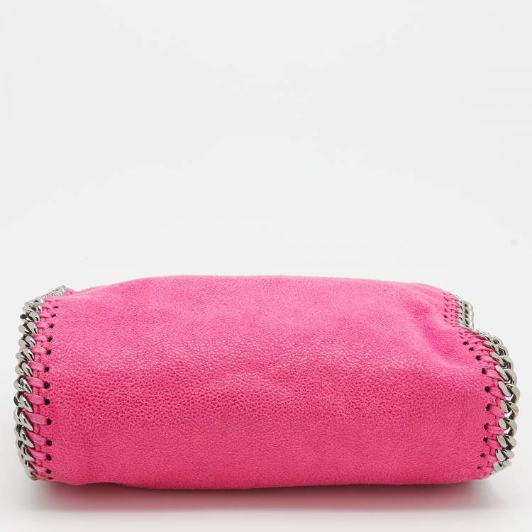 Pre Owned Stella McCartney Pink Faux Leather Mini Falabella Shoulder Bag