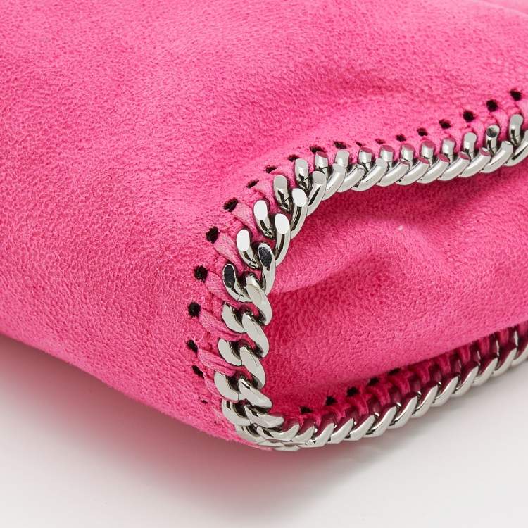 Pre Owned Stella McCartney Pink Faux Leather Mini Falabella Shoulder Bag