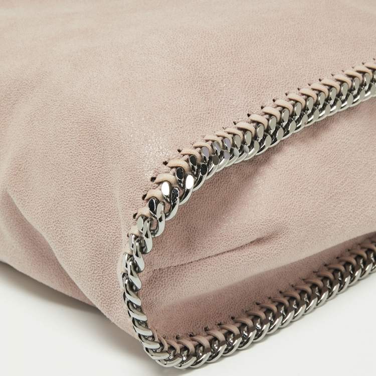 Pre Owned Stella McCartney Blush Pink Faux Suede Falabella Tote