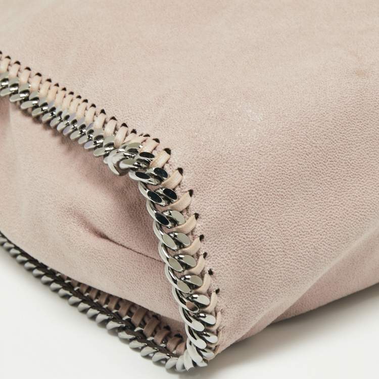 Pre Owned Stella McCartney Blush Pink Faux Suede Falabella Tote