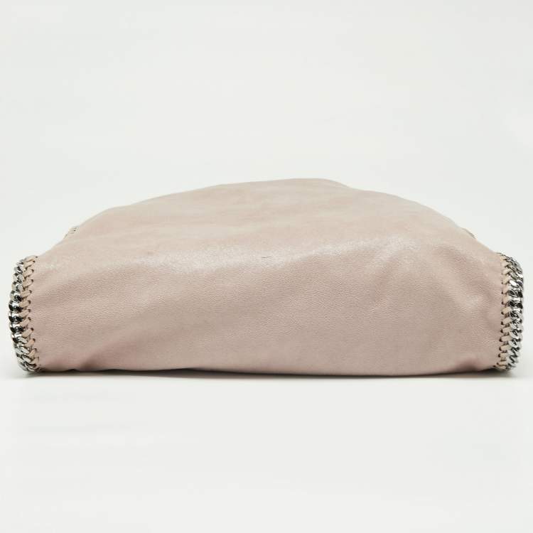 Pre Owned Stella McCartney Blush Pink Faux Suede Falabella Tote