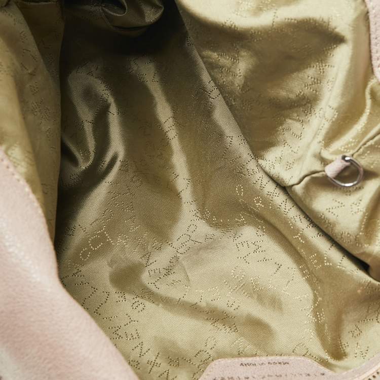 Pre Owned Stella McCartney Blush Pink Faux Suede Falabella Tote