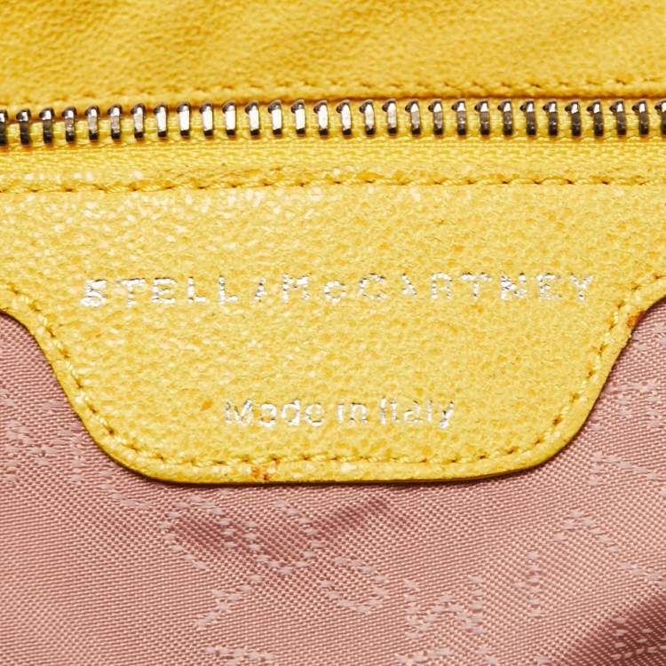Pre Owned Stella McCartney Yellow Faux Suede Falabella Tote