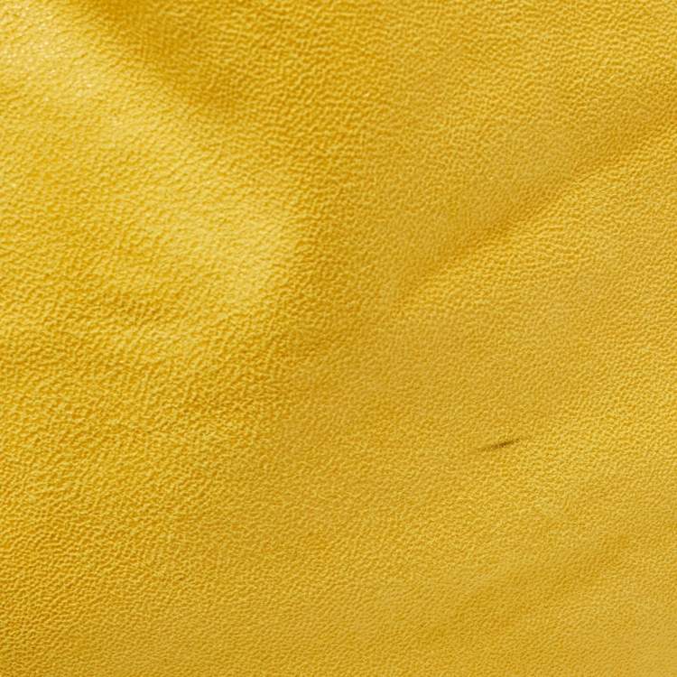 Pre Owned Stella McCartney Yellow Faux Suede Falabella Tote