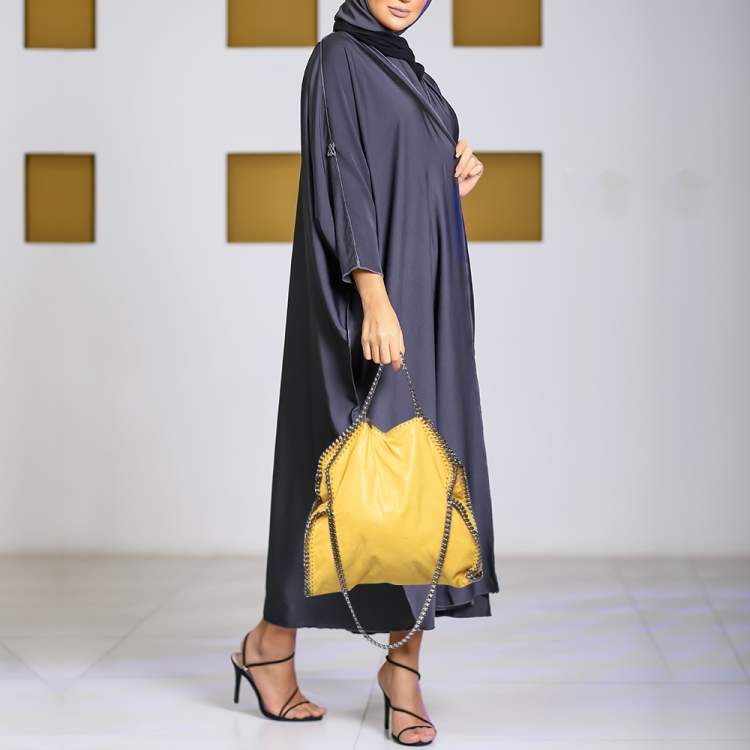 Pre Owned Stella McCartney Yellow Faux Suede Falabella Tote
