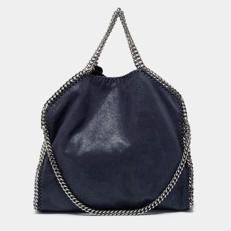 مملوكة مسبقًا Stella McCartney Blue Faux Leather Falabella Tote