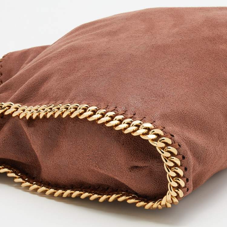 Pre Owned Stella McCartney Brown Faux Suede Falabella Tote