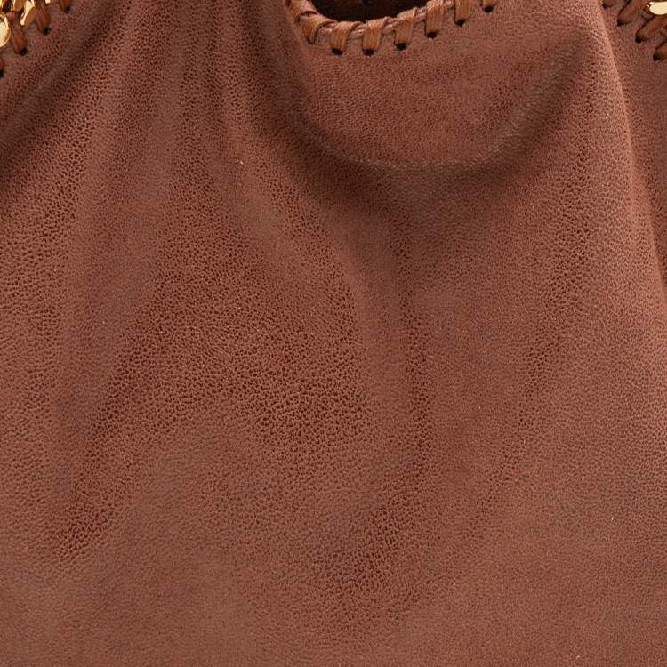 Pre Owned Stella McCartney Brown Faux Suede Falabella Tote