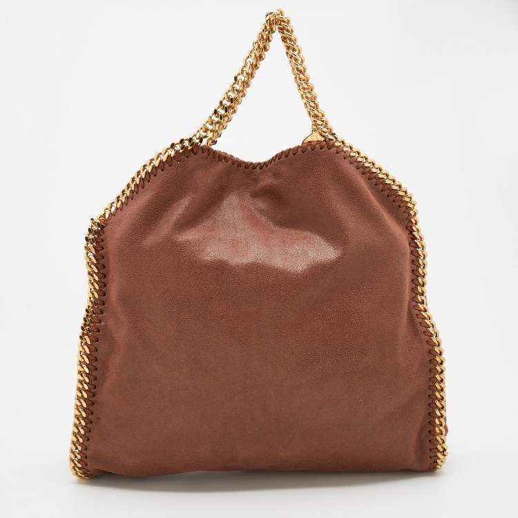 Pre Owned Stella McCartney Brown Faux Suede Falabella Tote
