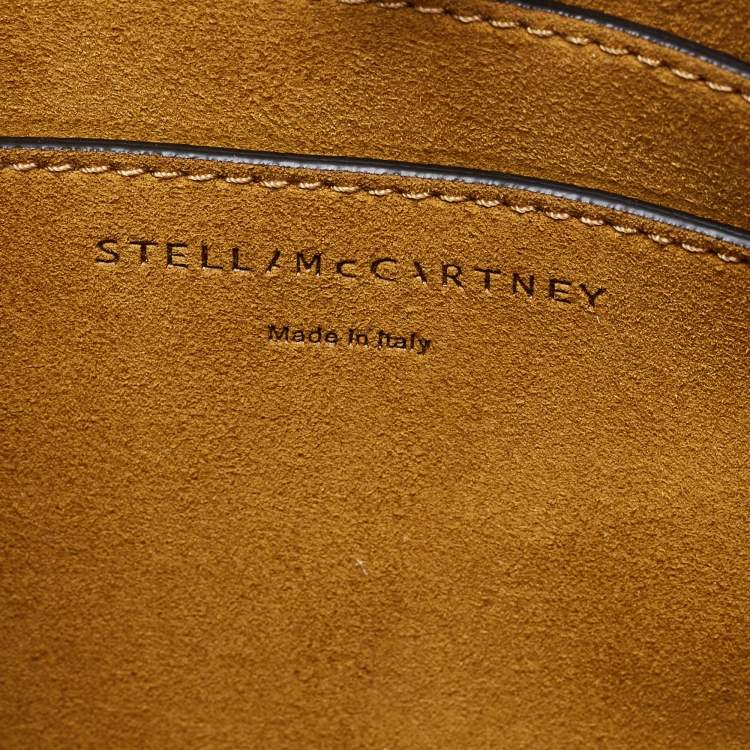 مملوكة مسبقًا Stella McCartney Black Faux Leather Perforated Logo Shoulder Bag