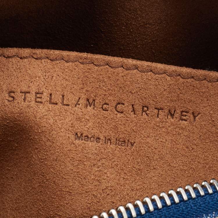 مملوكة مسبقًا Stella McCartney Blue Denim Small Logo Camera Shoulder Bag