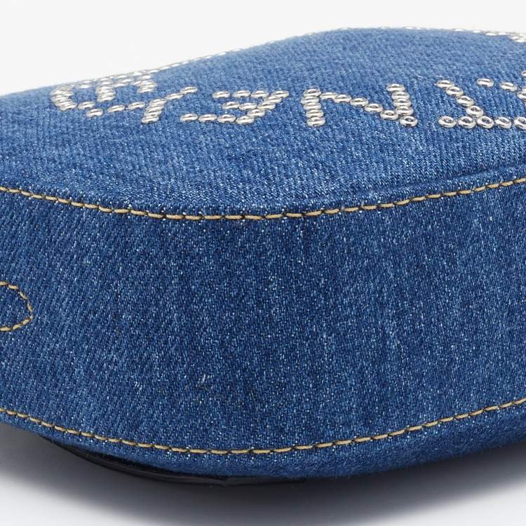 مملوكة مسبقًا Stella McCartney Blue Denim Small Logo Camera Shoulder Bag