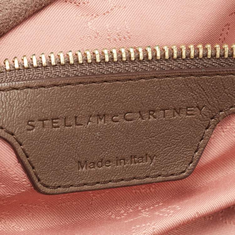 Pre Owned Stella McCartney Brown Faux Suede Small Falabella Tote
