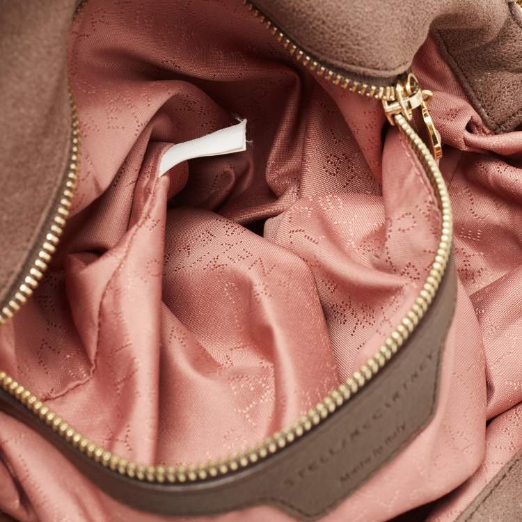 Pre Owned Stella McCartney Brown Faux Suede Small Falabella Tote
