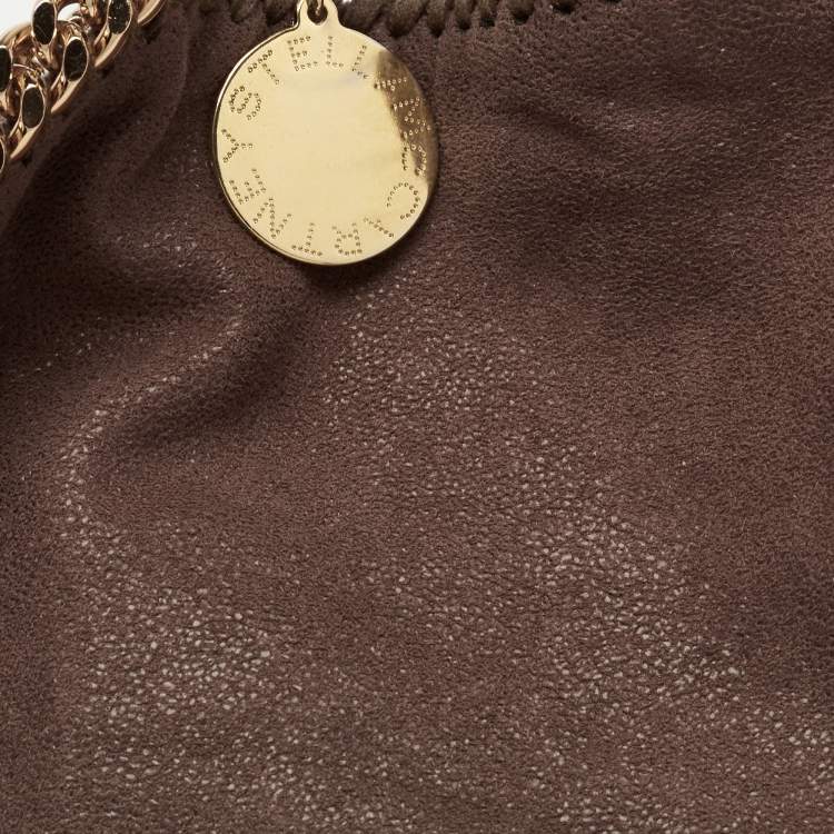 Pre Owned Stella McCartney Brown Faux Suede Small Falabella Tote