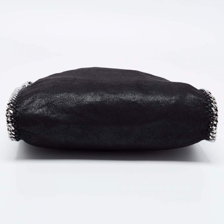 Pre Owned Stella McCartney Black Faux Suede Small Falabella Tote