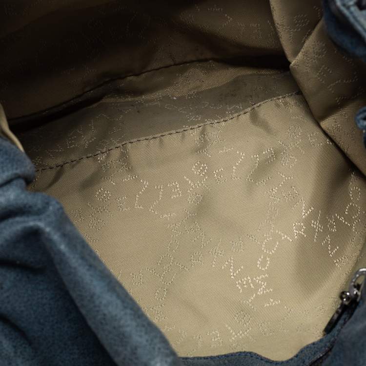 Pre Owned Stella McCartney Blue Faux Suede Falabella Shoulder Bag