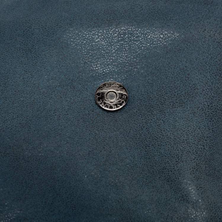 Pre Owned Stella McCartney Blue Faux Suede Falabella Shoulder Bag