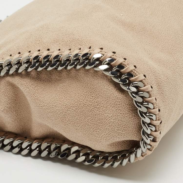 Pre Owned Stella McCartney Beige Faux Suede Mini Falabella Tote