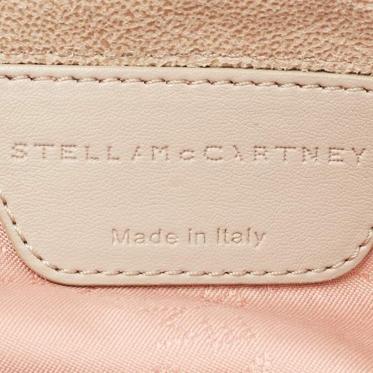 Pre Owned Stella McCartney Beige Faux Suede Mini Falabella Tote