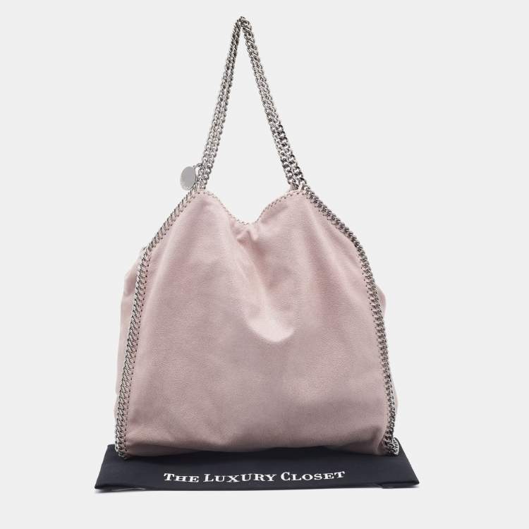 Pre Owned Stella McCartney Light Pink Faux Leather Falabella Tote