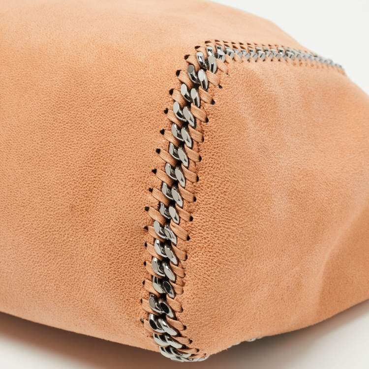 Pre Owned Stella McCartney Brown/Grey Faux Suede Reversible Falabella Shopper Tote