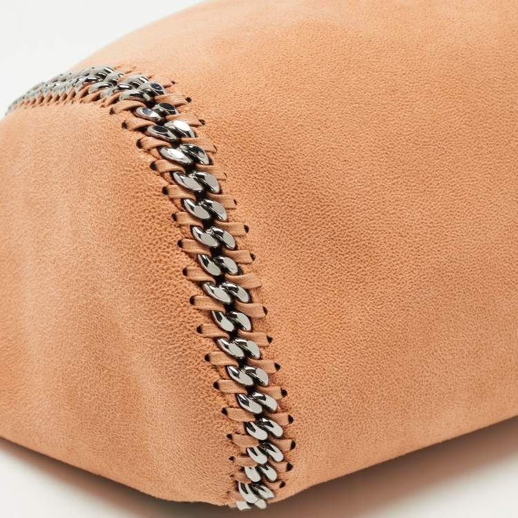 Pre Owned Stella McCartney Brown/Grey Faux Suede Reversible Falabella Shopper Tote