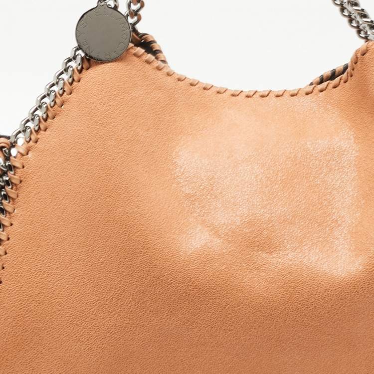 Pre Owned Stella McCartney Brown/Grey Faux Suede Reversible Falabella Shopper Tote
