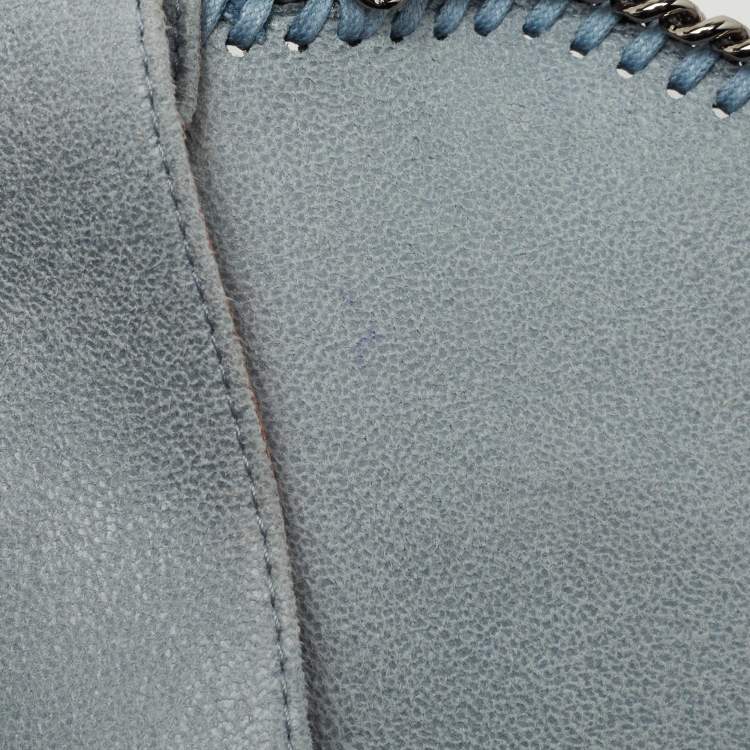 Pre Owned Stella McCartney Blue Faux Leather Falabella Shoulder Bag