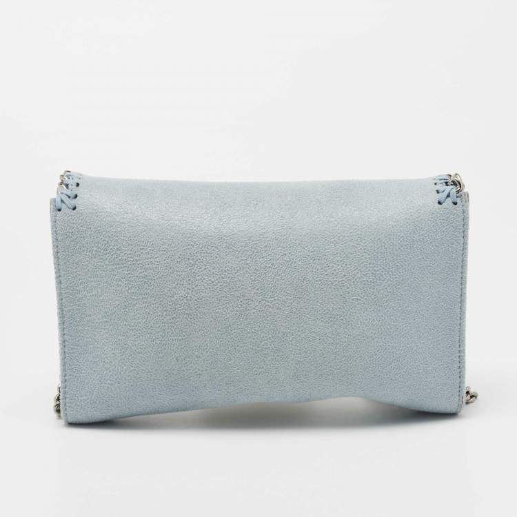 Pre Owned Stella McCartney Blue Faux Leather Falabella Shoulder Bag