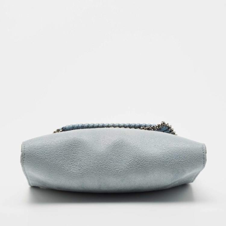 Pre Owned Stella McCartney Blue Faux Leather Falabella Shoulder Bag