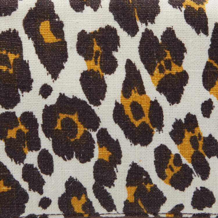 مملوكة مسبقًا Stella McCartney Leopard Print Canvas and Faux Leather Falabella Crossbody Bag