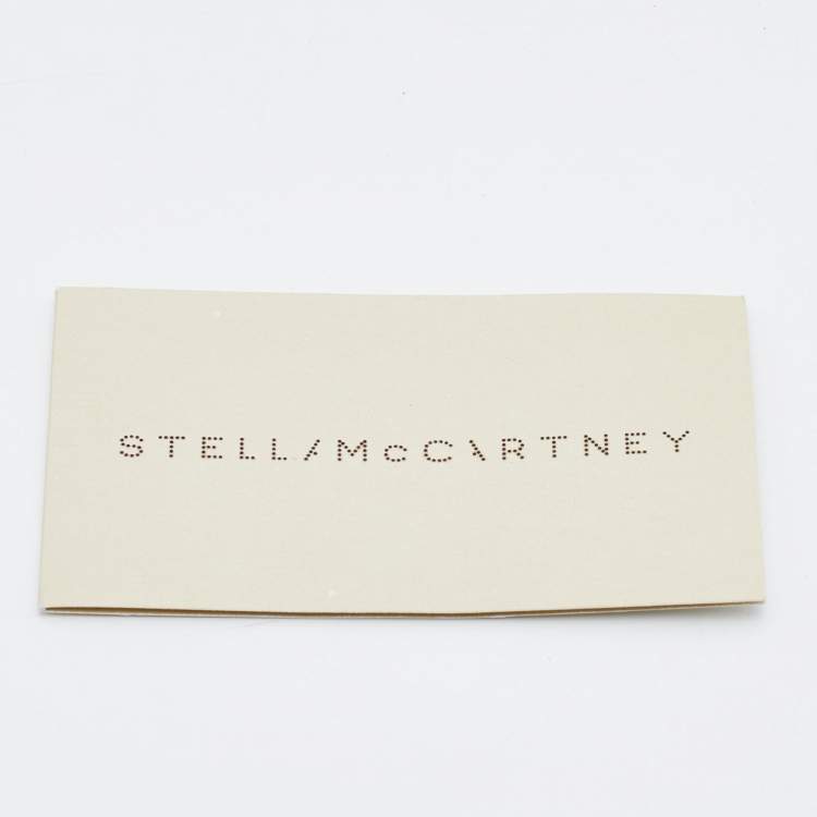 Pre Owned Stella McCartney Beige Canvas and Satin Chain Shoulder Bag