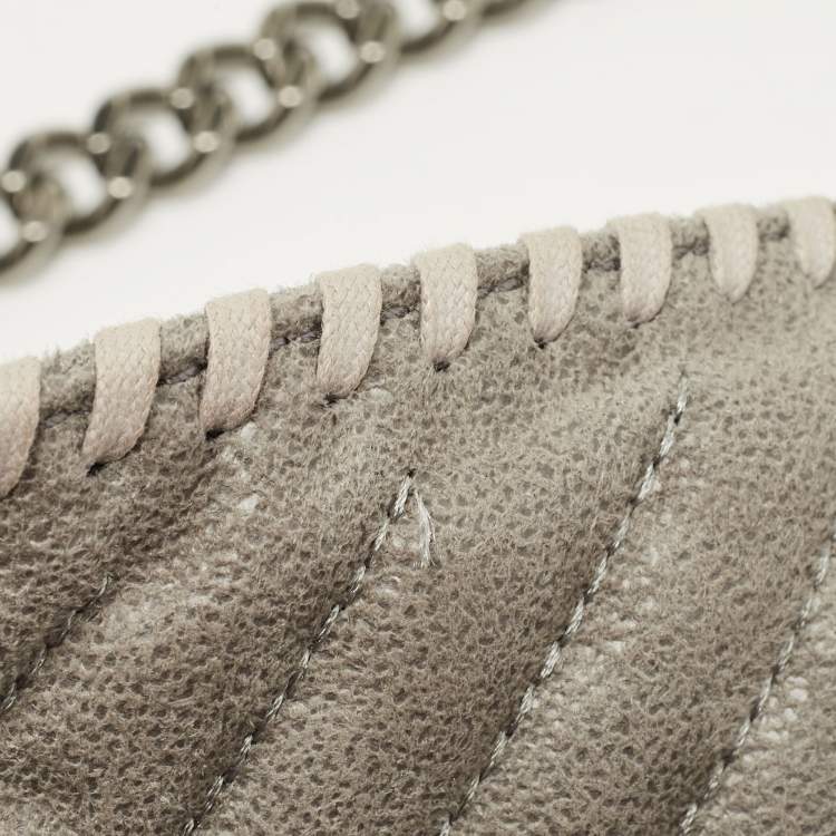 Pre Owned Stella McCartney Grey Faux Leather Small Falabella Tote