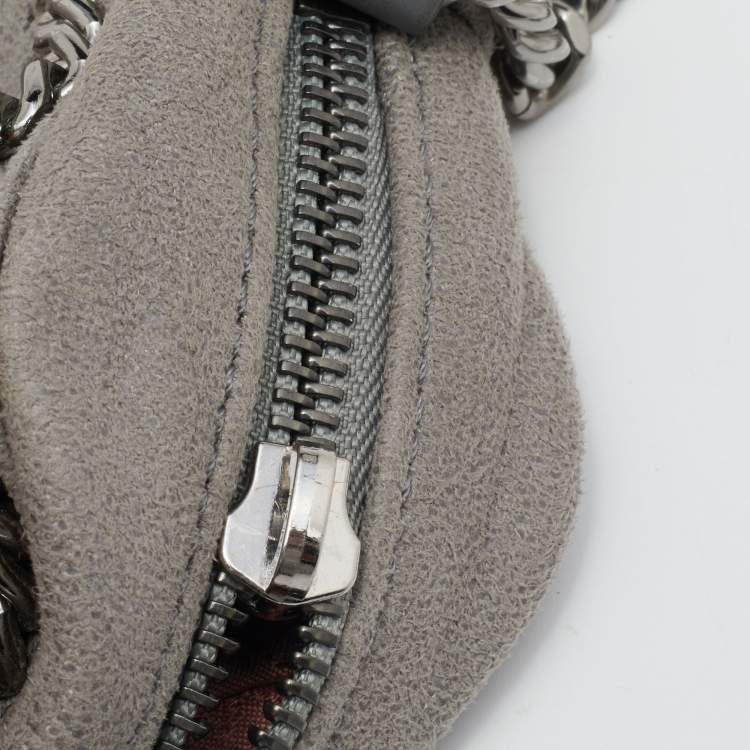 Pre Owned Stella McCartney Grey Faux Leather Falabella Camera Bag