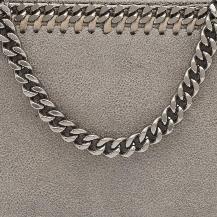 Pre Owned Stella McCartney Grey Faux Leather Falabella Camera Bag