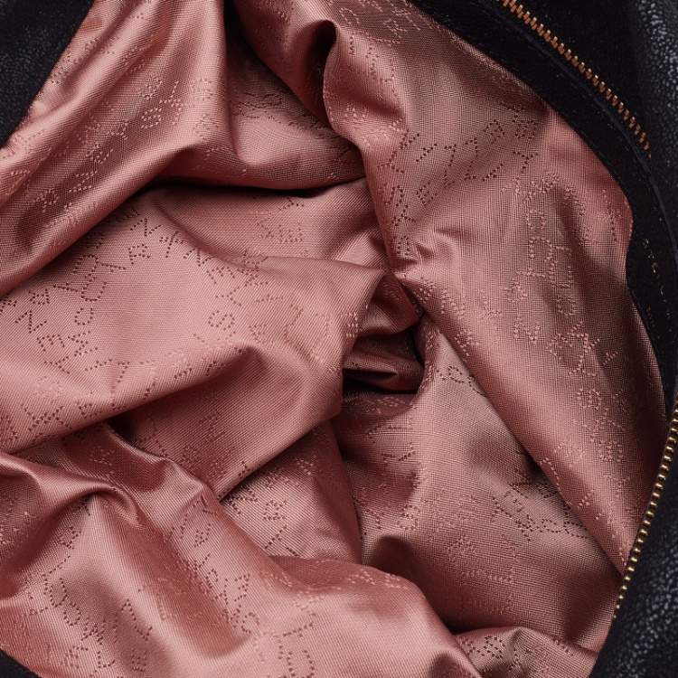 مملوكة مسبقًا Stella McCartney Black Faux Leather Falabella Tote