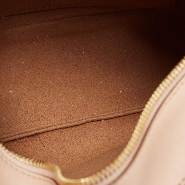 Pre Owned Stella McCartney Beige Faux Leather Stella Logo Crossbody Bag