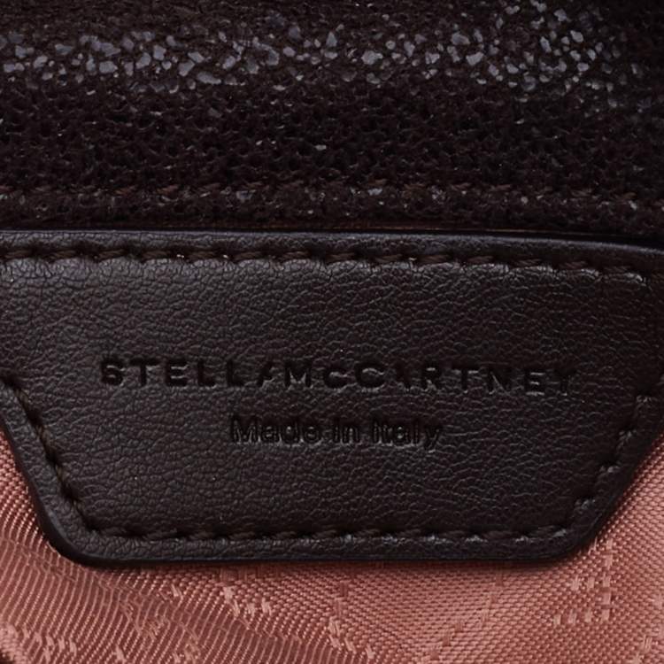 Pre Owned Stella McCartney Brown Faux Suede Tiny Falabella Tote