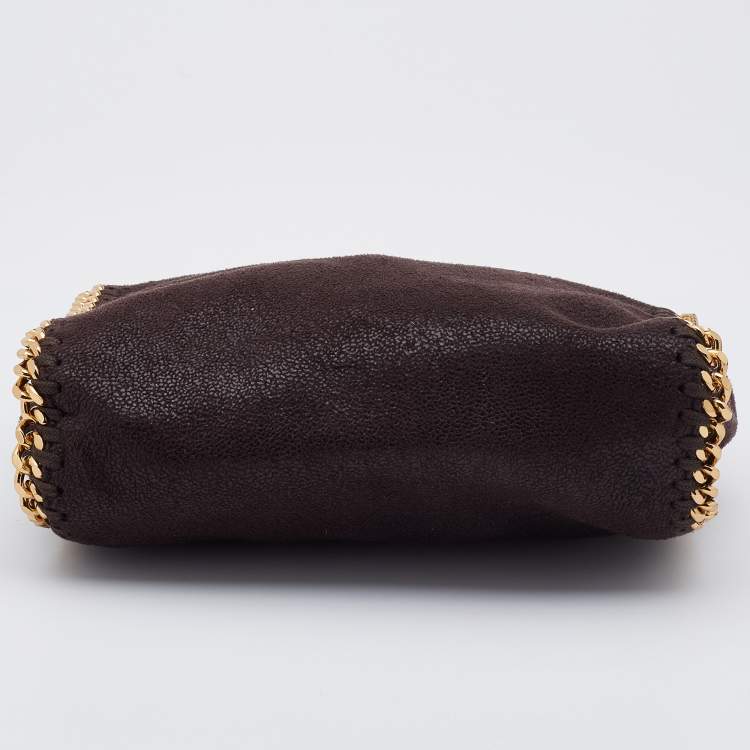 Pre Owned Stella McCartney Brown Faux Suede Tiny Falabella Tote